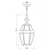 Duża lampa wisząca Newbury L mosiężna latarnia zewnętrzna Elstead Lighting QZ-NEWBURY8-L-PB
